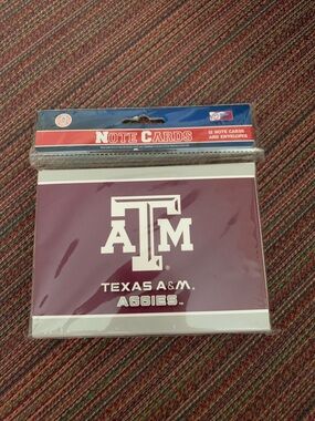 Texas A&M Aggies Maroon Note Cards - Team Logo